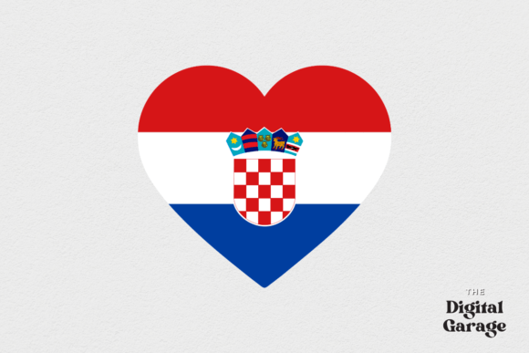 Croatia Flag, Croatia Heart SVG PNG