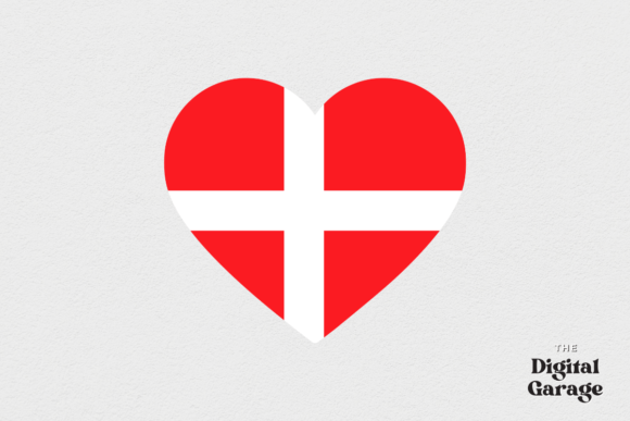 Denmark Flag, Denmark Heart SVG PNG