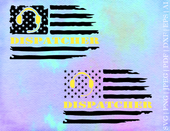 Dispatcher Flag SVG for Crafts and Graphics
