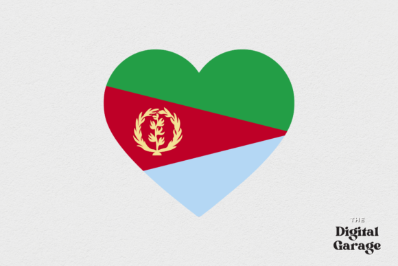 Eritrea Heart Flag, Graphics & Crafts