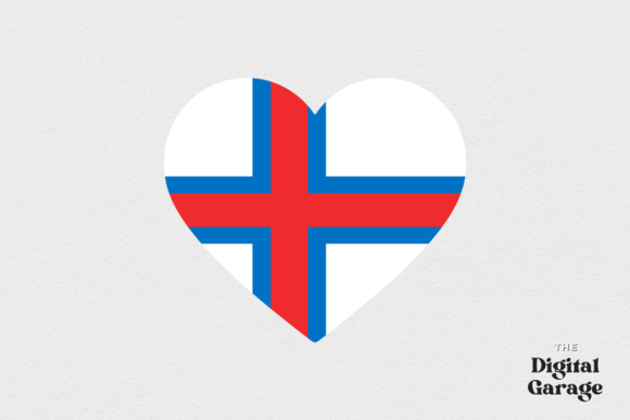 Faroe Islands Flag, Faroe Islands Heart Graphics and Crafts