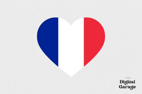 France Flag, France Heart SVG PNG – Graphics & Crafts