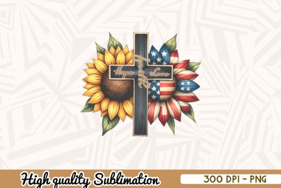 Hope Faith Love Garden Flag Graphics and Crafts