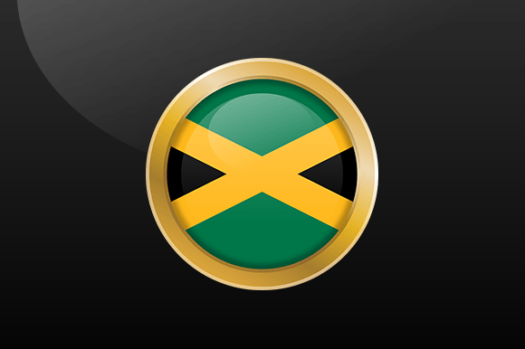 Jamaican Flag Emblem Button PNG: Graphics & Crafts