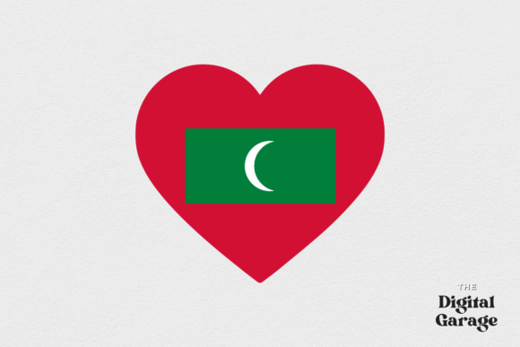 Maldives Heart Flag, SVG PNG – Graphics & Crafts