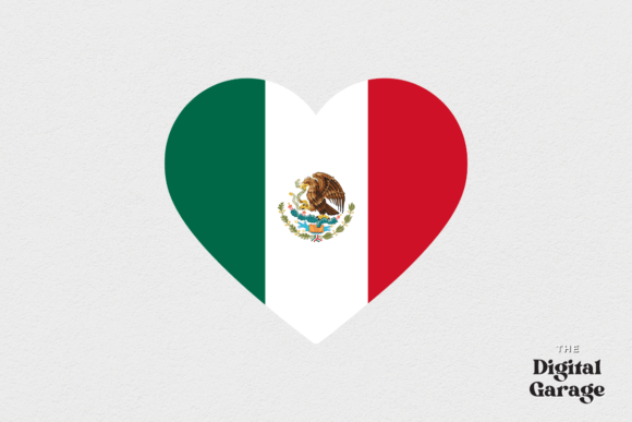 Mexico Heart Flag, SVG PNG – Graphics & Crafts
