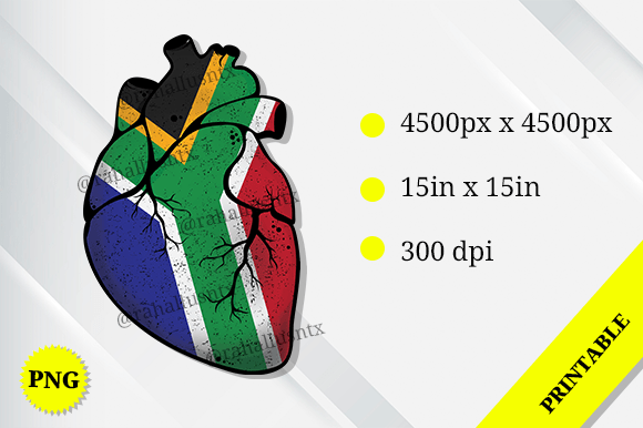 South Africa Heart Flag: A Designer's Review for Embroidery
