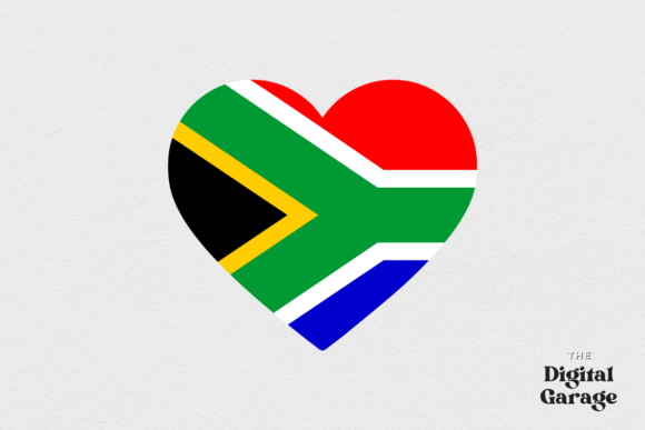 South Africa Heart Flag, SVG PNG – Graphics & Crafts