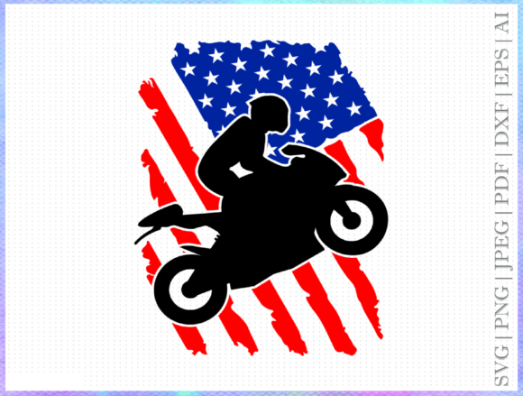 Sport Bike Flag Svg: Graphics for Crafts and Content