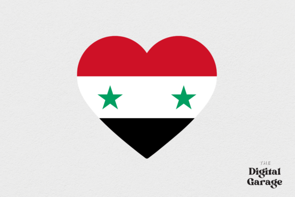 Syria Heart Flag, SVG PNG – Graphics & Crafts