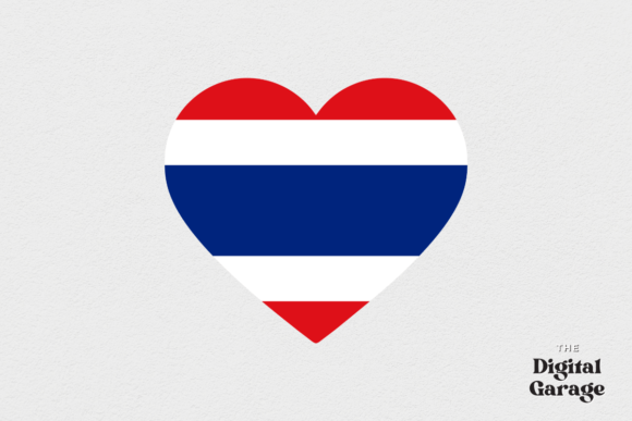Thailand Heart Flag, SVG PNG – Graphics and Crafts