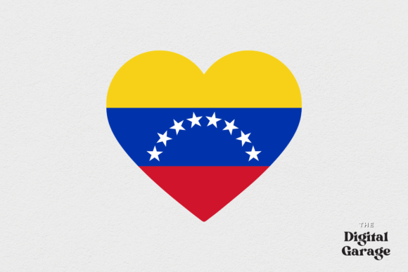 Venezuela Heart Flag, SVG PNG